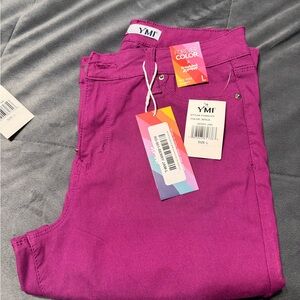 YMI Women's Bold Purple Skinny Pants